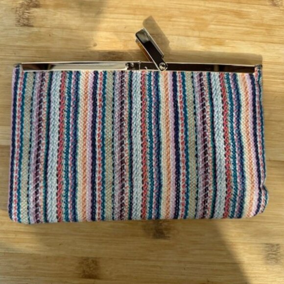 J. Crew Handbags - Boho Woven striped clutch Purse